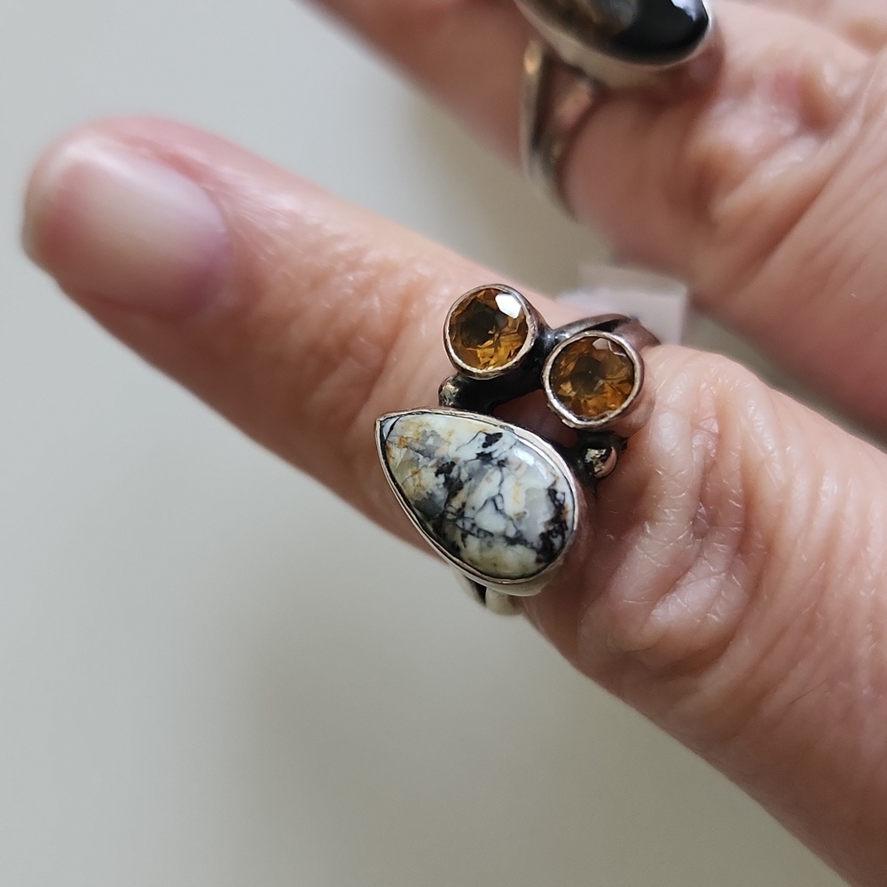 NEW Size 5 Genuine Sterling Silver Rings - Picture 6 of 9
